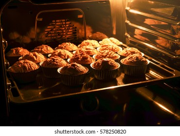 Cup Cake In The Hot Oven