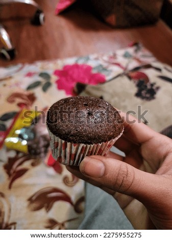 Cup cake madeup of bread with combination of chocolate. Mostly famous among kids of Nepal India and other asian nations.
