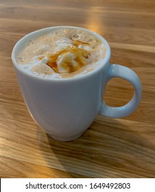 A Cup Of Caramel Latte.