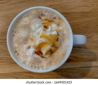 A Cup Of Caramel Latte Macchiato.