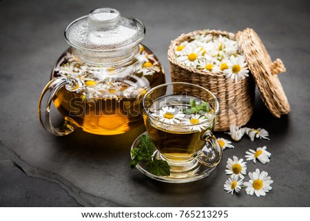 Cup of chamomile tea