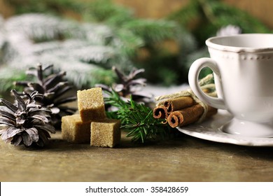 Cup Cinnamon Sugar Pine Cone Christmas Tree