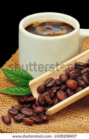 Cup of Cofee Cofee Beans