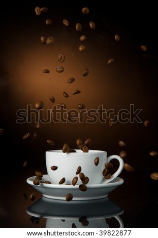 Similar – Image, Stock Photo coffee splash Nutrition