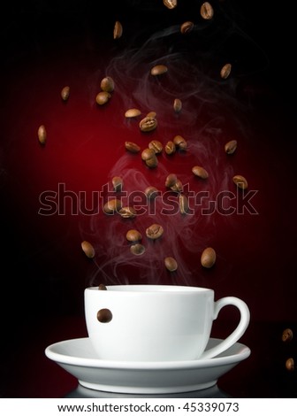 Similar – Image, Stock Photo coffee splash Nutrition