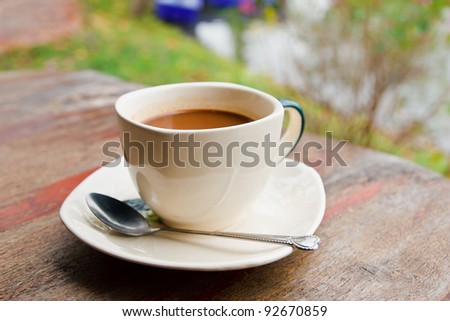 Cup of coffee.