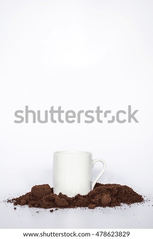 Similar – Image, Stock Photo Brownie with fruits and glass of coffee