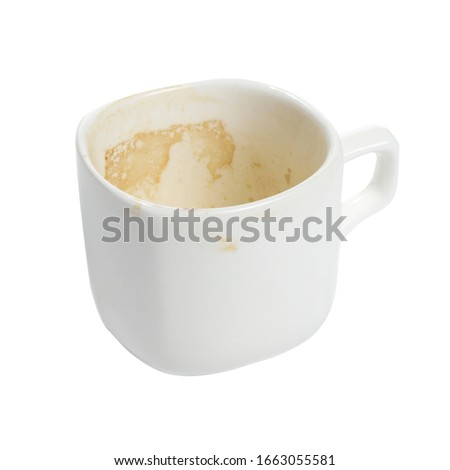
A cup of coffee. Have some coffee. Empty cup after coffee