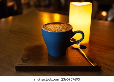 Cup of coffee on the table