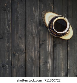 cup of coffee on the table