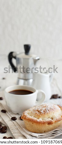 Similar – Image, Stock Photo Cup of coffee with milk