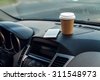 car interior coffee