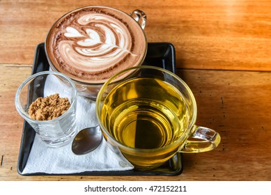 A cup of coffee (selective focus)