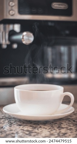 Similar – Image, Stock Photo Cup of coffee with milk