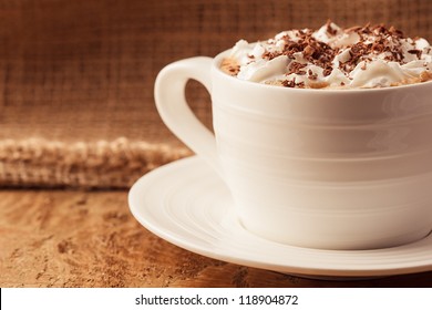 Cup Of Coffee With Whipped Cream