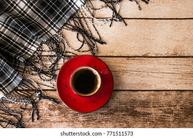a cup of coffee and wrap