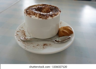 Cup Of Cuban Coffee On Table