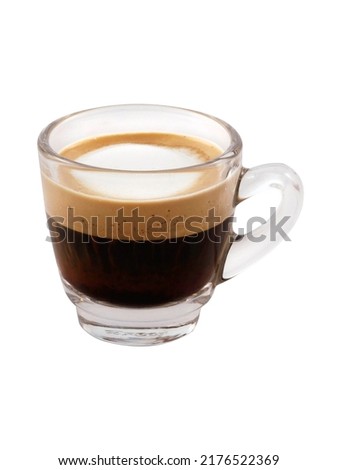 Cup of espresso shot coffee ฟืก crema isolated on white background ストックフォト © 