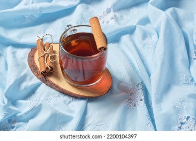 A Cup Of Tea, Cinnamon Tea, Cinnamon Drink With Cinnamon Stick