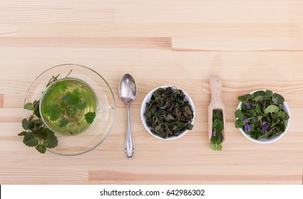 Cup With Tea From Ground Ivy Herbal Tea 