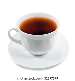 Cup Tea On White Background Stock Photo 176221511 | Shutterstock