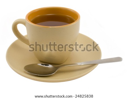 Cup of tea isolated