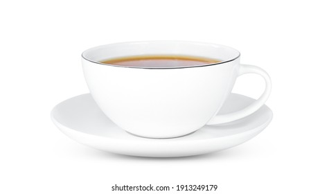 A cup of tea with tea isolated on white background. - Shutterstock ID 1913249179
