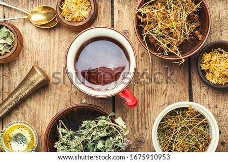 Similar – Image, Stock Photo Herbal Tea Background