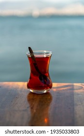 a cup of tea on the table