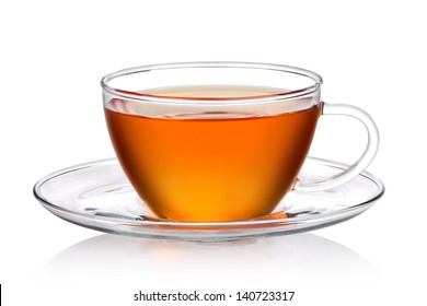 Cup of tea on a white background - Shutterstock ID 140723317