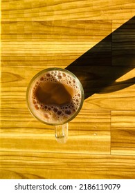 A Cup Of Tea In Selective Focus. Overexposed With Natural Light.