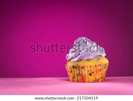 Similar – Image, Stock Photo Halloween cupcake on orange background