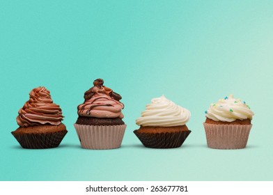 Cupcake, Chocolate, Dessert.