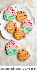 Cupcake And Muffin Decorated Sugar Cookies