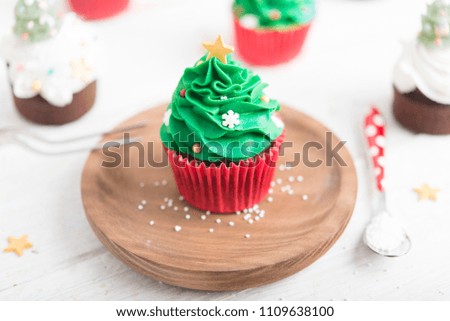 Similar – Image, Stock Photo cupcake christmas tree