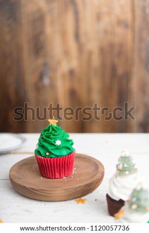 Similar – Image, Stock Photo cupcake christmas tree