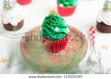 Similar – Image, Stock Photo cupcake christmas tree