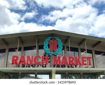 Cupertino CA,May 24 2019:Ranch 99 Market Is A Specializing In Asian Goods