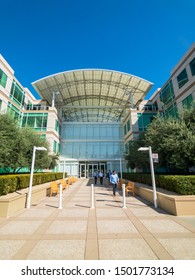 Cupertino, USA - September 10, 2018: Apple Headquarters Campus In Silicone Valley, Infinity Loop One