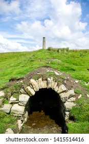 Cupola Chimney And Flue. Grassington Moor Lead Mines. Yorkshire Dales