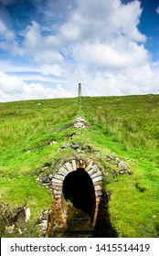 Cupola Chimney And Flue. Grassington Moor Lead Mines. Yorkshire Dales