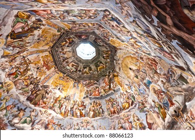 The Cupola Of Duomo Of Florence. Tuscany, Italy.