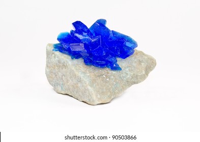 Cupric Sulfate Crystals, Matrix