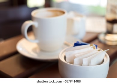 Cups Of Sugar For Tea And Coffee