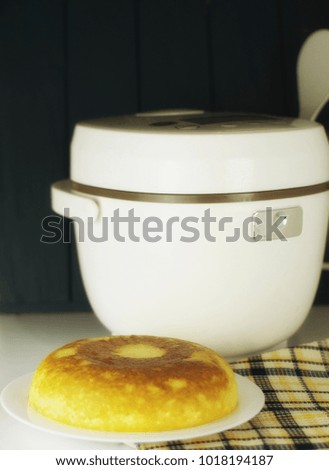 curd casserole baked in a multivariate