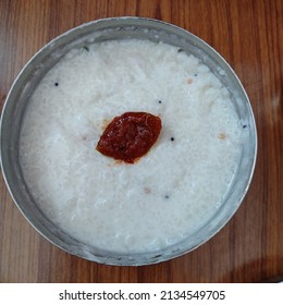 Curd Rice With Lemon Pickle