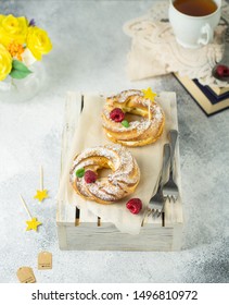 Curd Rings On The White Background