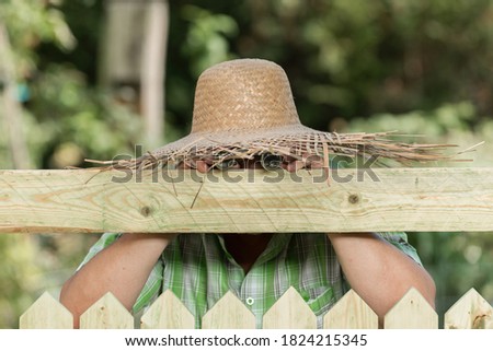 Similar – Image, Stock Photo Mary with a hat Lifestyle