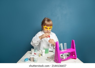 Curious Student In Science Class. Science And Education Concept