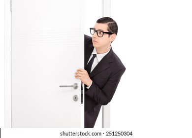 1,303 Peek through the door Images, Stock Photos & Vectors | Shutterstock